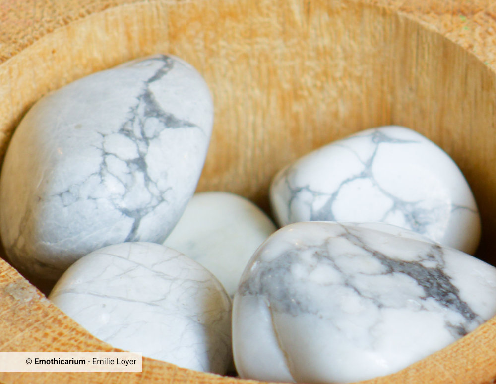 Howlite – Pierre de chemin de vie et réalignement