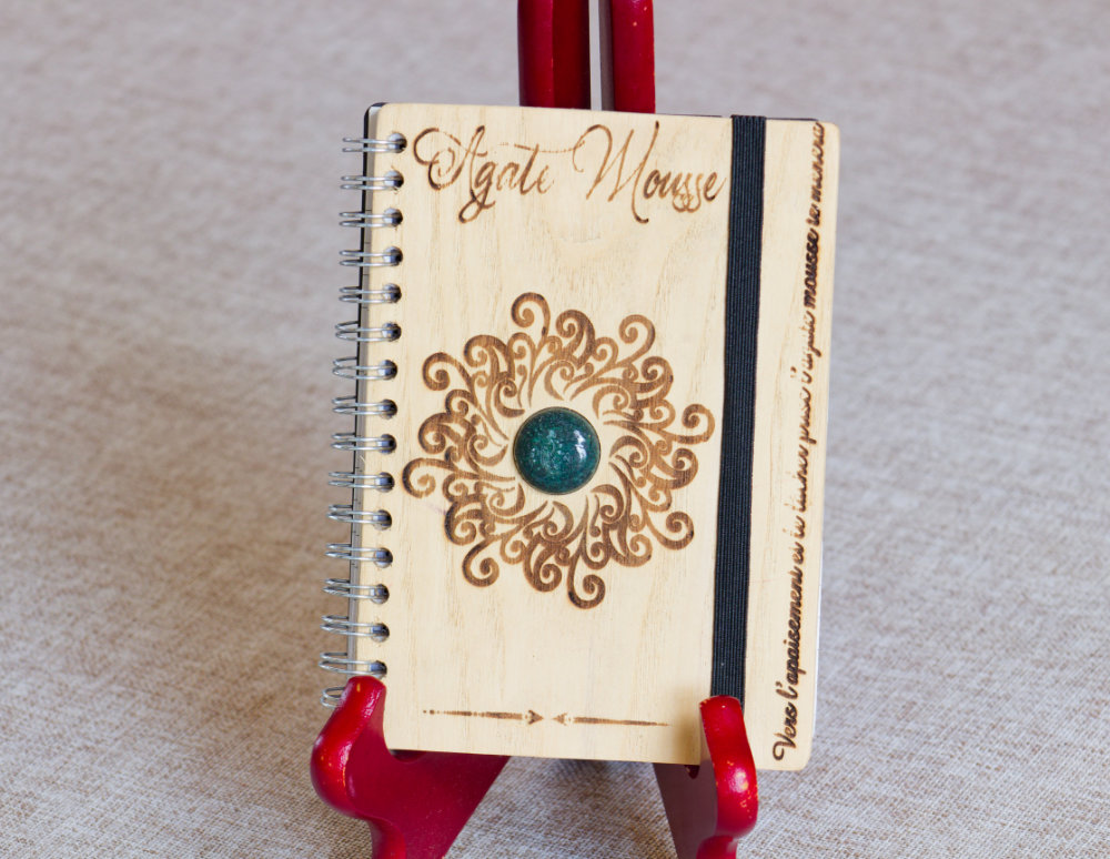 Carnet Agate Mousse – Harmonie et enracinement