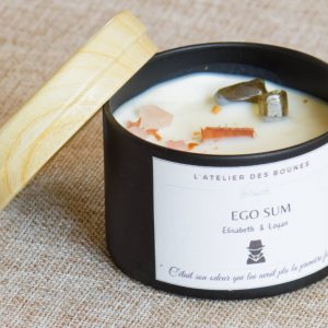 Bougie livresque Ego Sum