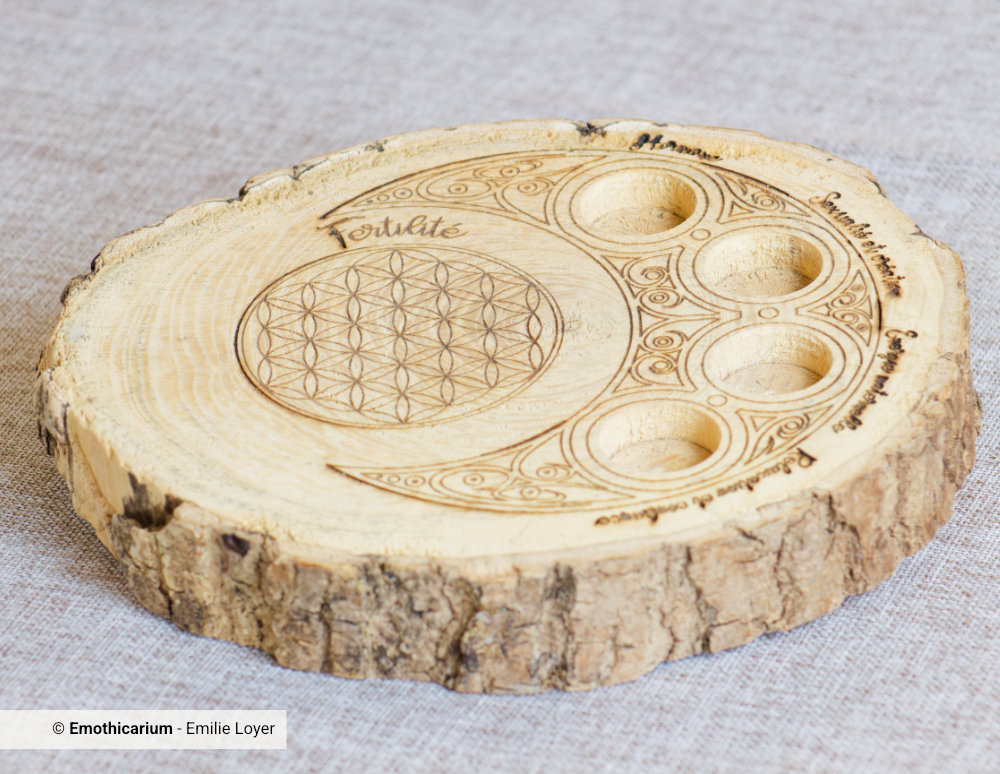 Plateau de Lithothérapie – Fertilité (version écorce) – Image 2