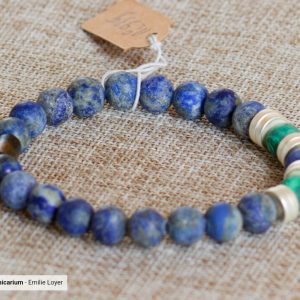 Bracelet Malachite & Lapis-Lazuli