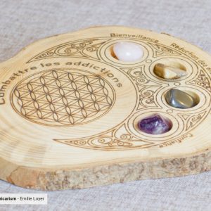 Plateau de Lithothérapie – Combattre les addictions (version écorce)