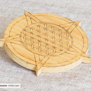 Fleur de vie en bois - Forme étoile