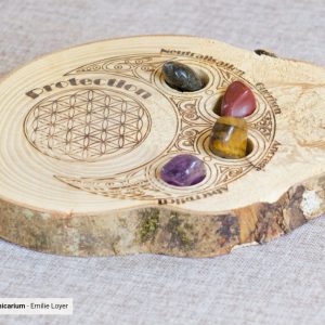 Plateau de Lithothérapie – Protection (version écorce)