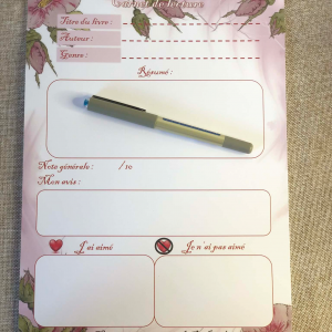 🌸 Carnet de lecture – Douceur florale