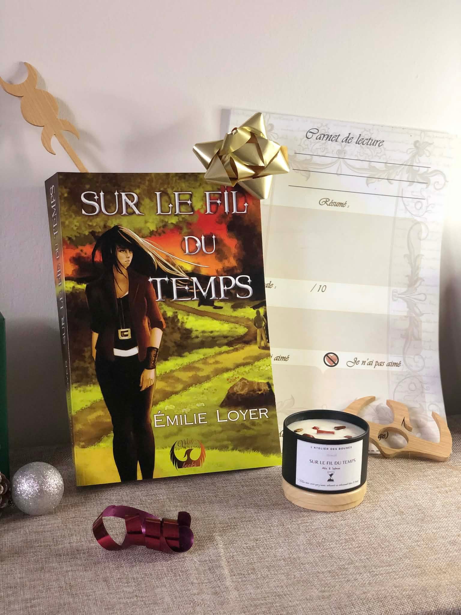 Coffret Lecture Complet : Livre, Bougie parfumée, Bague de lecture, Marque-page & Carnet de lecture – Image 3