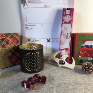 Coffret Lecture & Douceur : Carnet de lecture, Bougeoir, Encens à la rose & Bague de lecture
