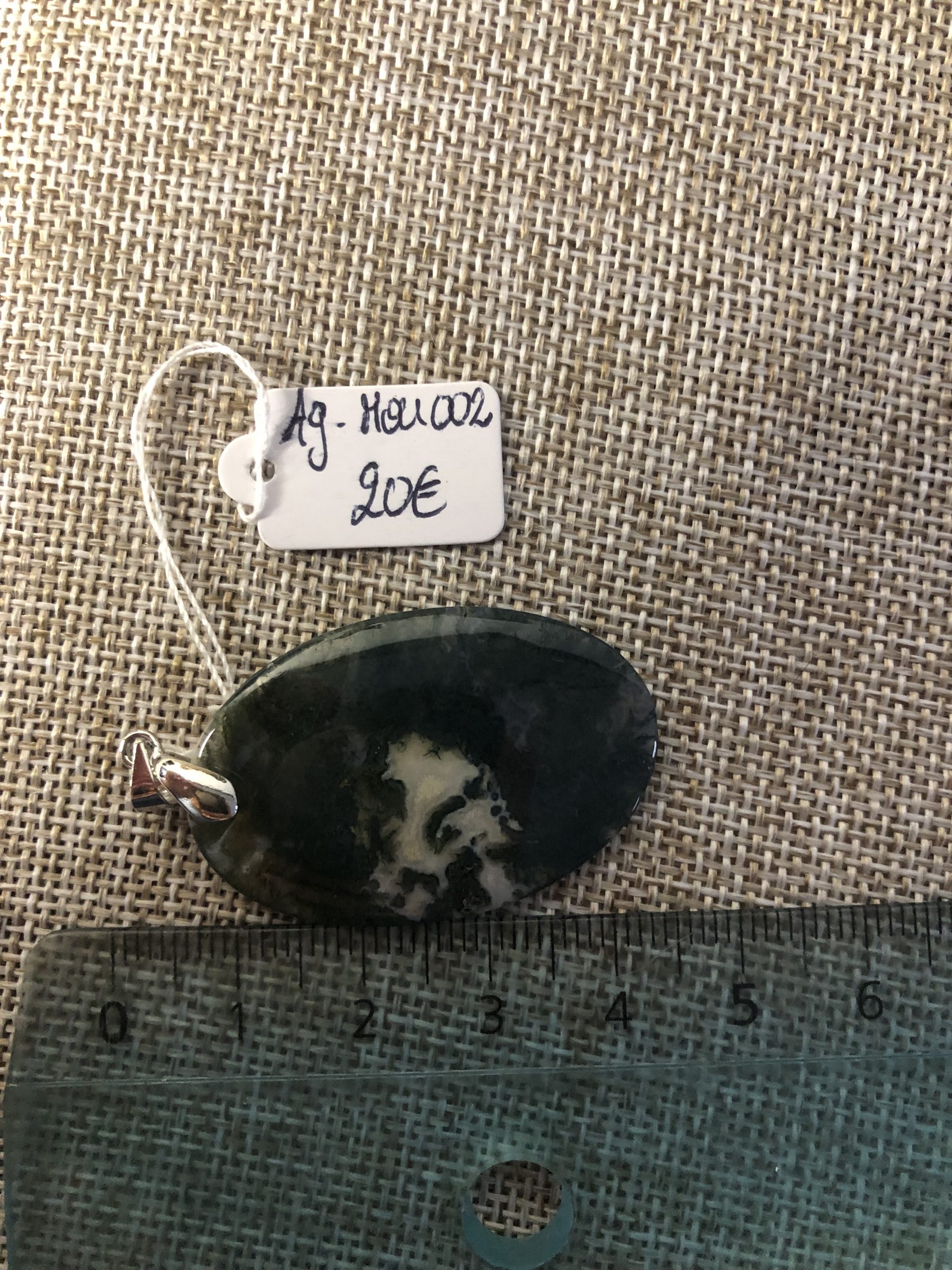 🌿 Pendentif en agate mousse – Image 5